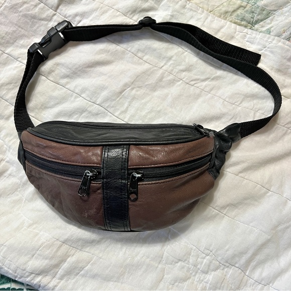 Vintage Bags Vintage Leather Two Tone Belt Bag Poshmark
